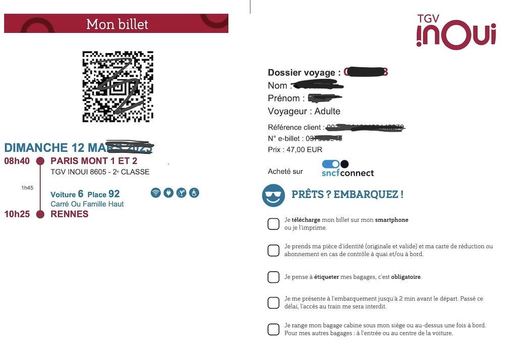 SNCF QRコード