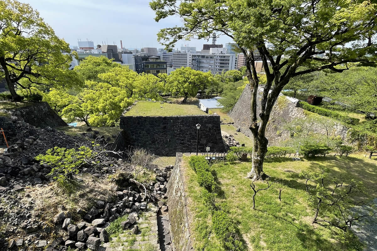 熊本城宇土櫓と天守閣