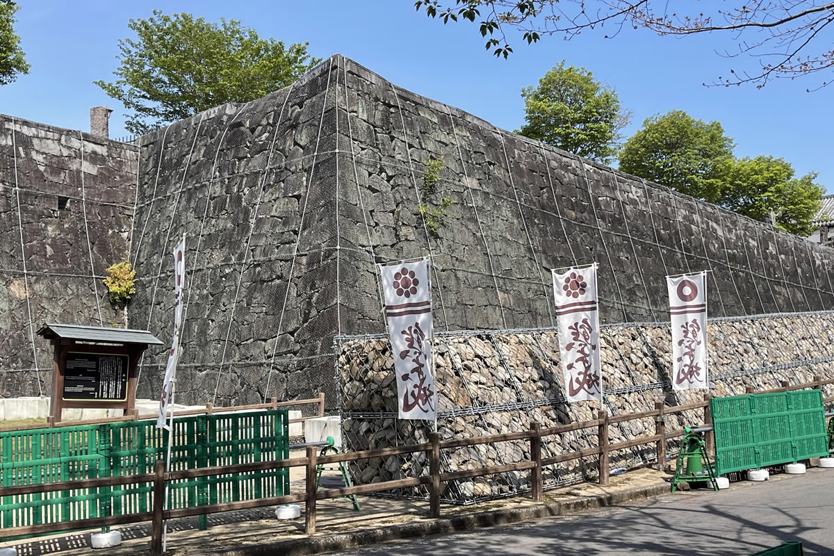 熊本城修復中の石垣