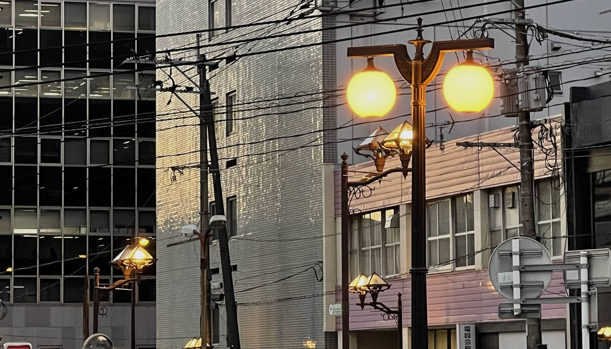 熊本城下町を彩る街灯