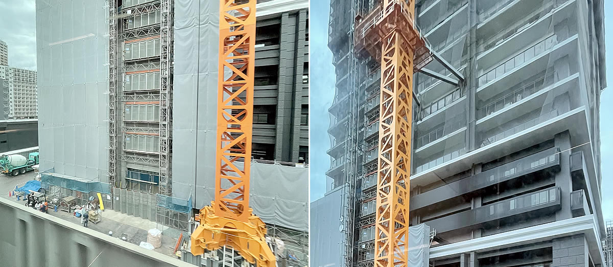 建設中のMJR熊本ザ・タワー