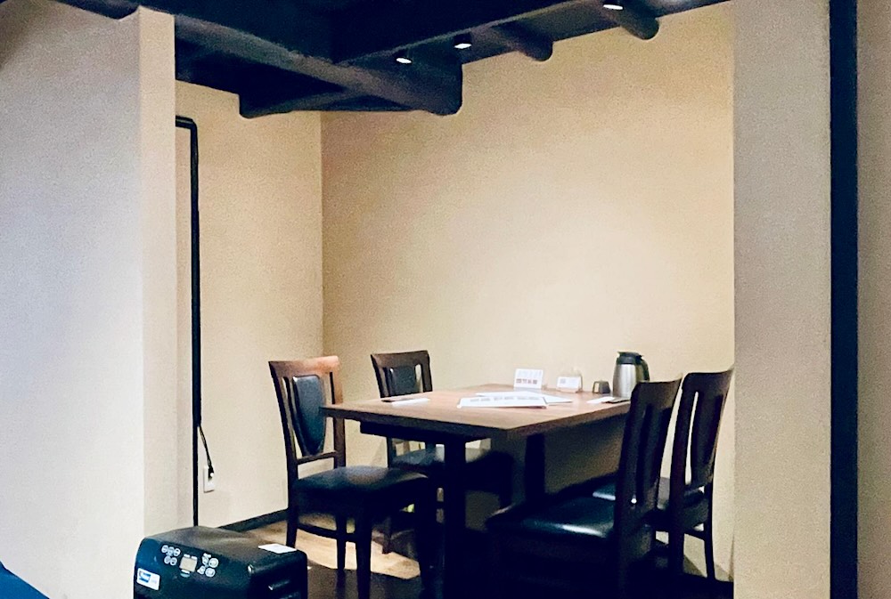 花山うどん 伊香保石段店 個室風の落ち着いた席