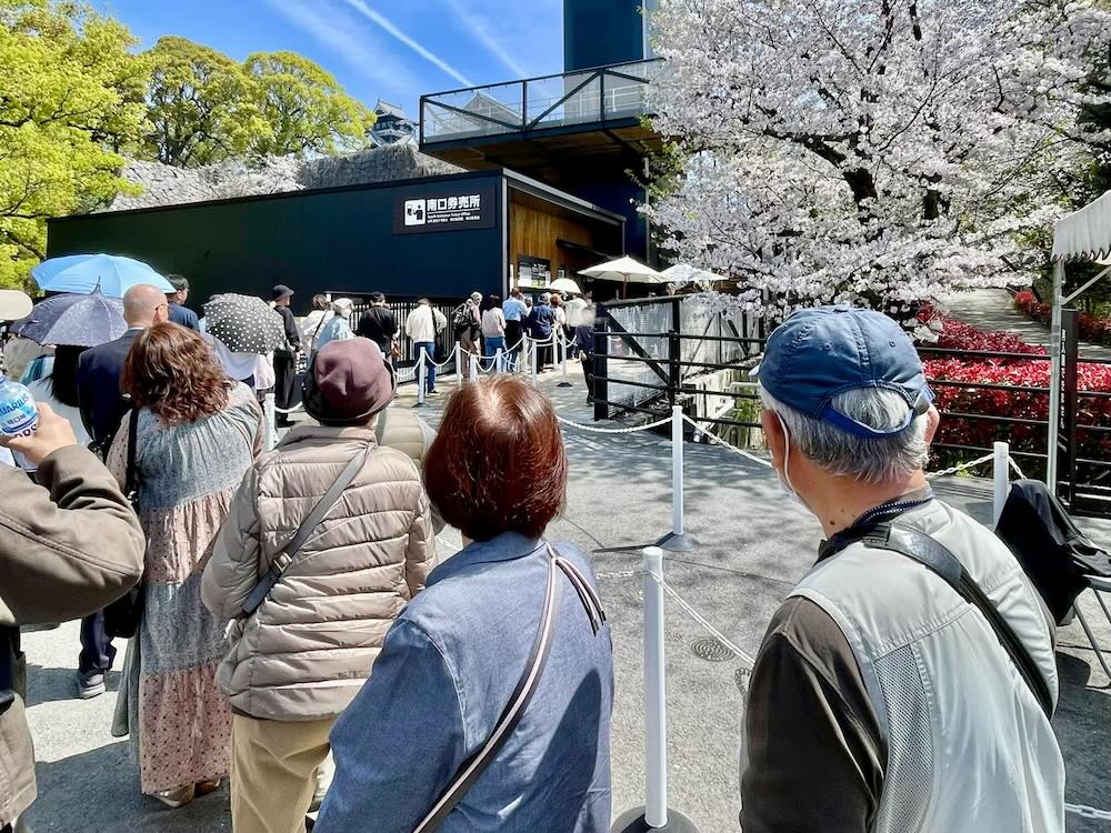 熊本城 排隊入場