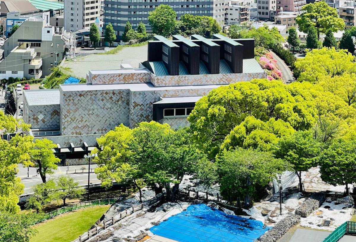 熊本城が見える場所・熊本県立美術館分館