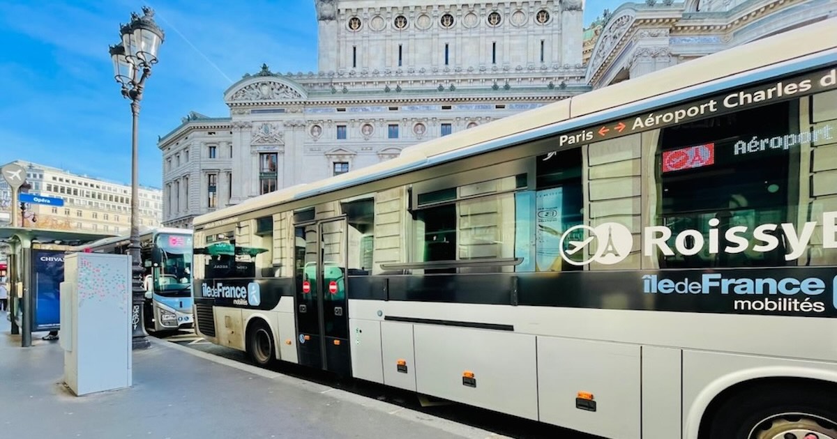 RoissyBus（ロワシーバス）オペラ座バス停