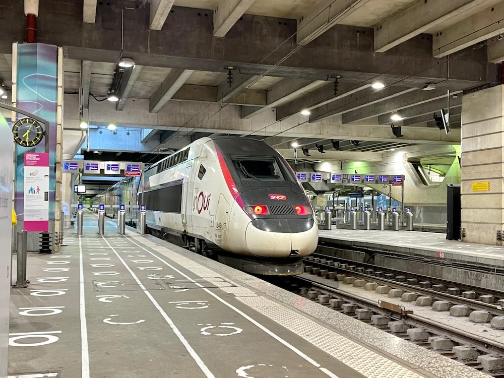 パリ・モンパルナス駅のTGV