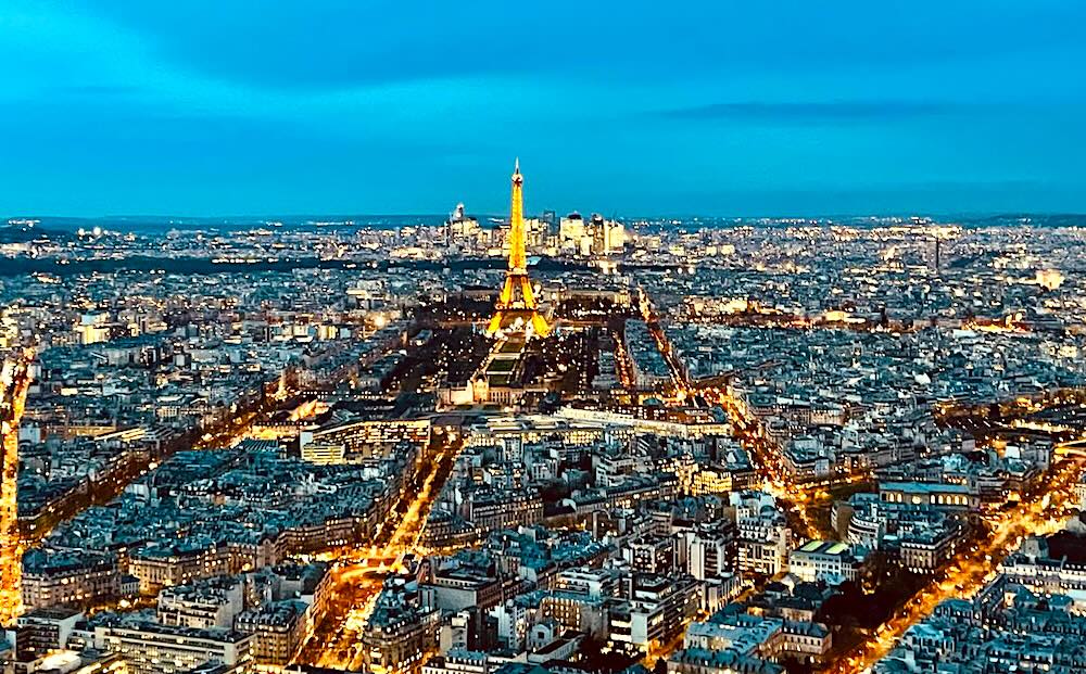 モンパルナスタワーから見たパリの街並み