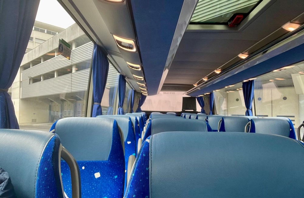 Keolis バス車内の座席の様子