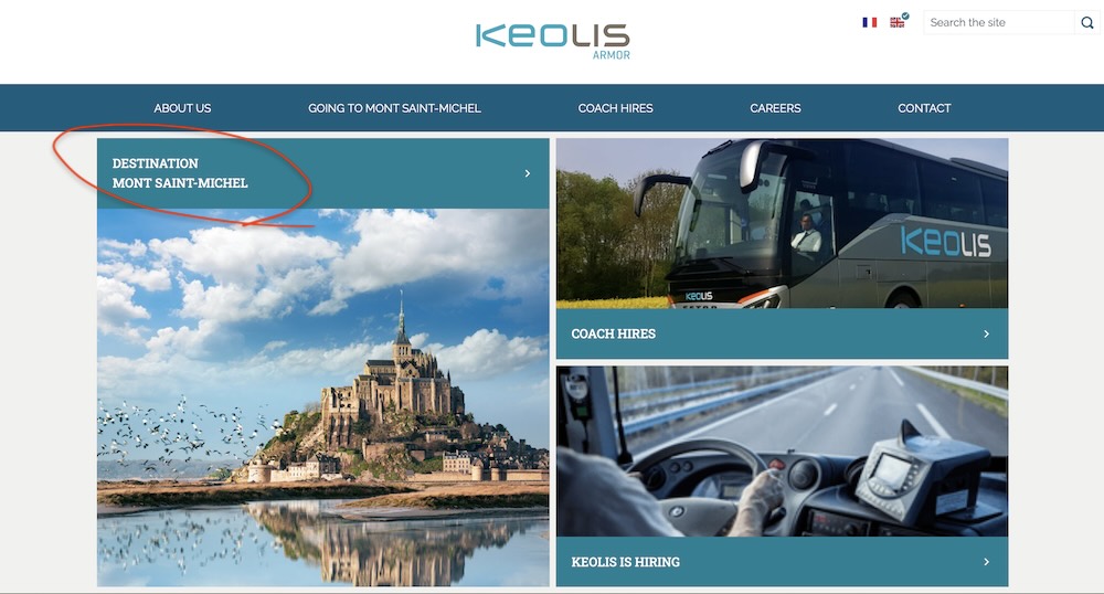Keolis公式サイト トップページ DESTINATION MONT SAINT-MICHEL