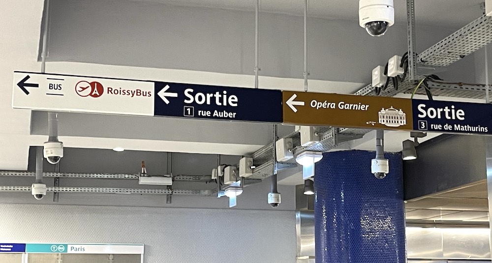 RER A オベール駅構内（ロワシーバス最寄り）