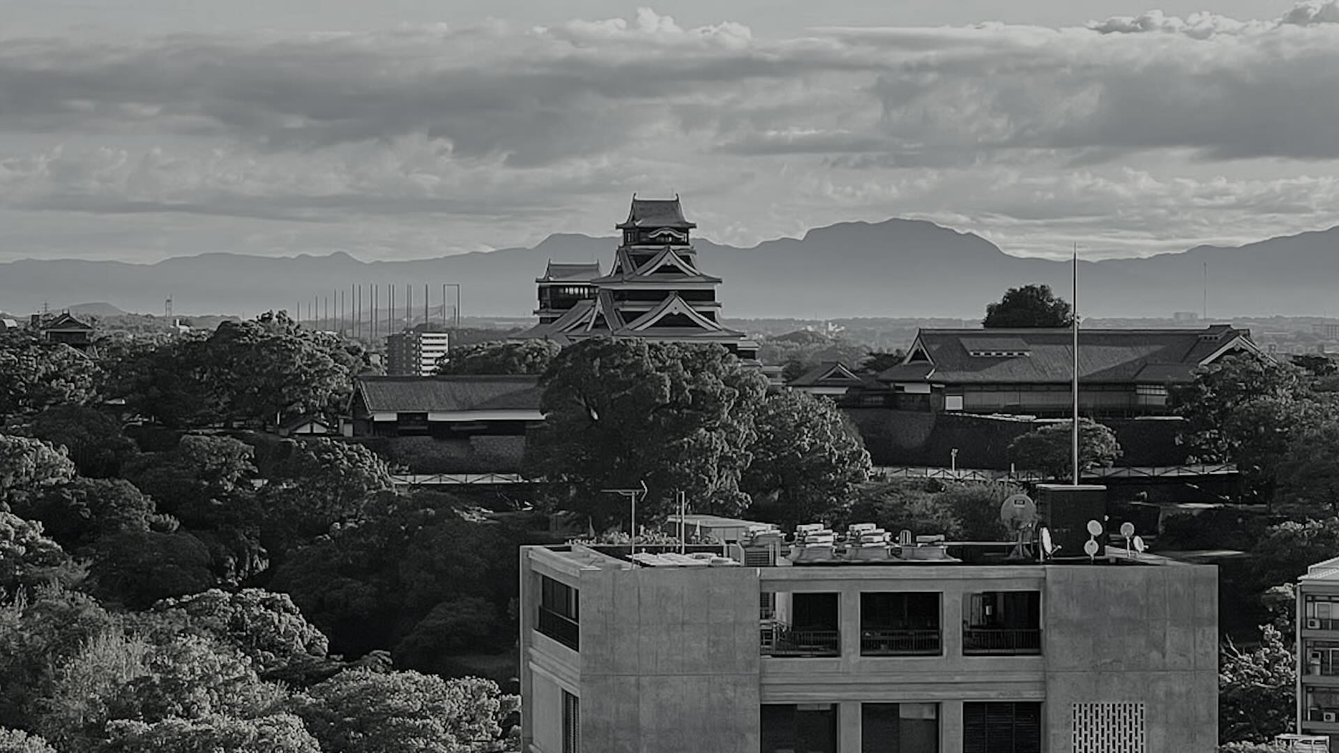熊本市中心部の街並み
