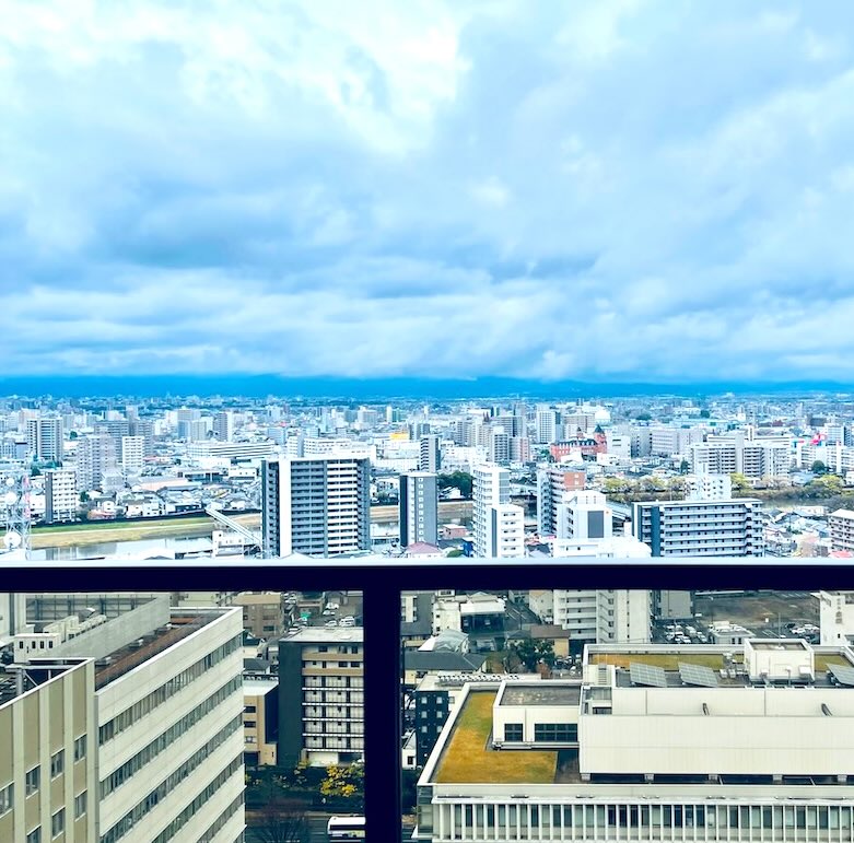 MJR熊本ザ・タワー22階 バルコニーからの眺め