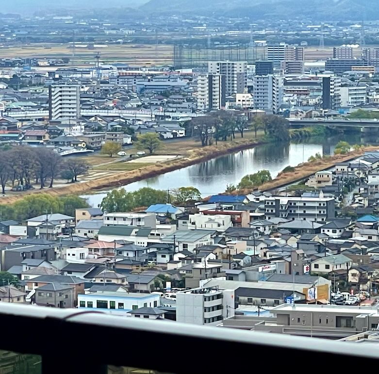 MJR熊本ザ・タワー27階 バルコニーからの眺め