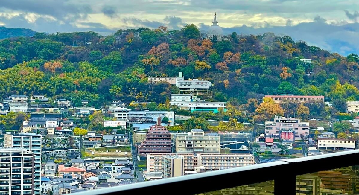 MJR熊本ザ・タワー27階 中古物件 3LDKバルコニーからの眺め