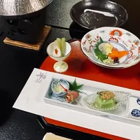 和心の宿 大森の夕食、会席料理の膳