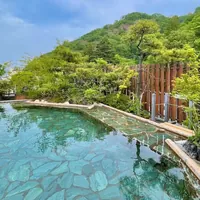 和心の宿 大森 展望露天風呂から望む伊香保の山並み